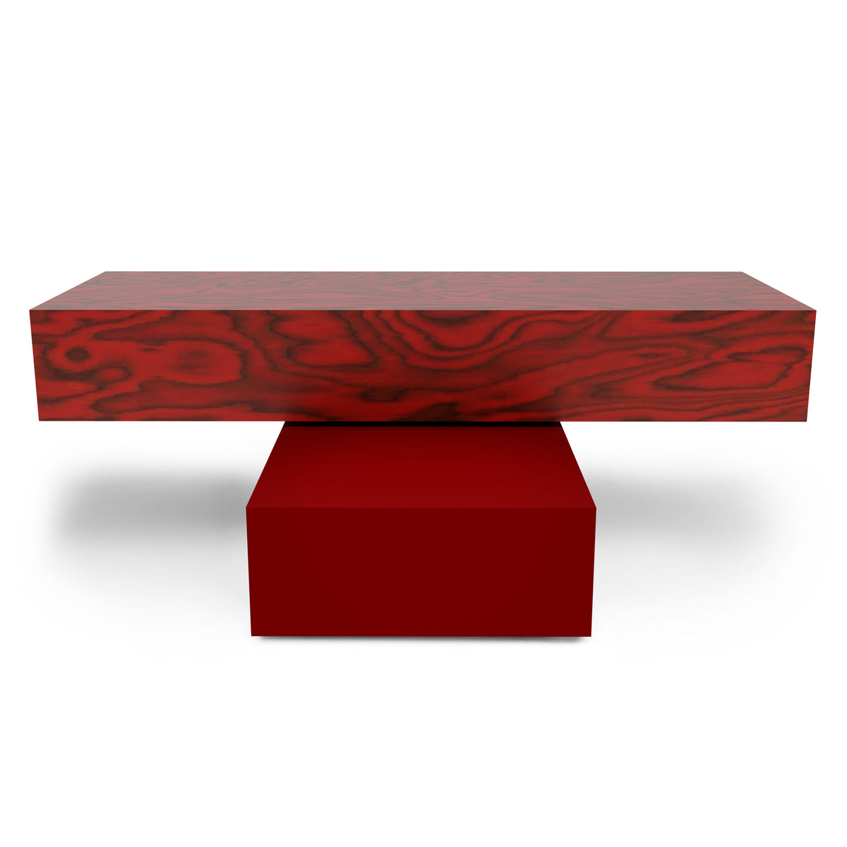 ARCO Couchtisch | Sottsass Rot + Bordeaux