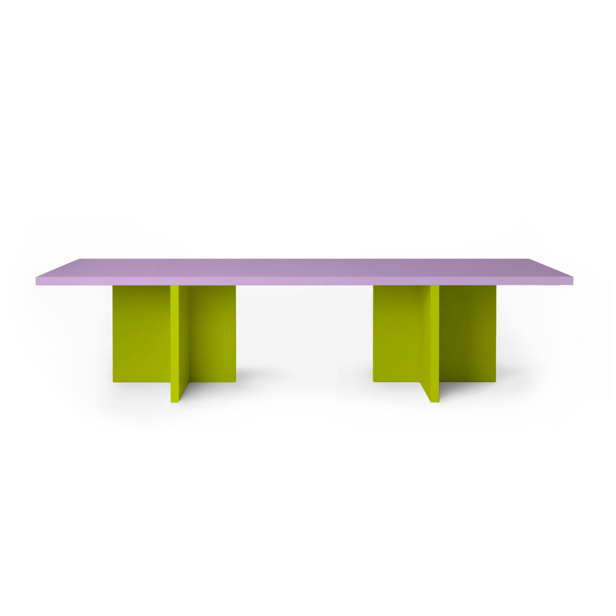 ELIO Esstisch 320 | Lavendel + Gelbgrün