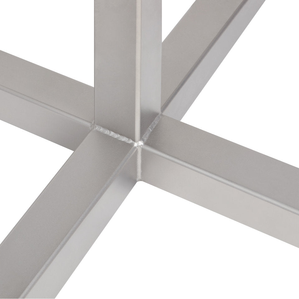 CHOP Bartisch Rund | Edelstahl HPL