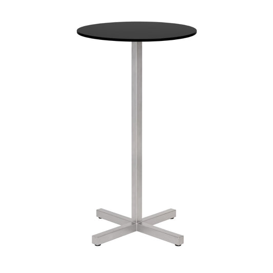 CHOP Bartisch Rund | Edelstahl HPL