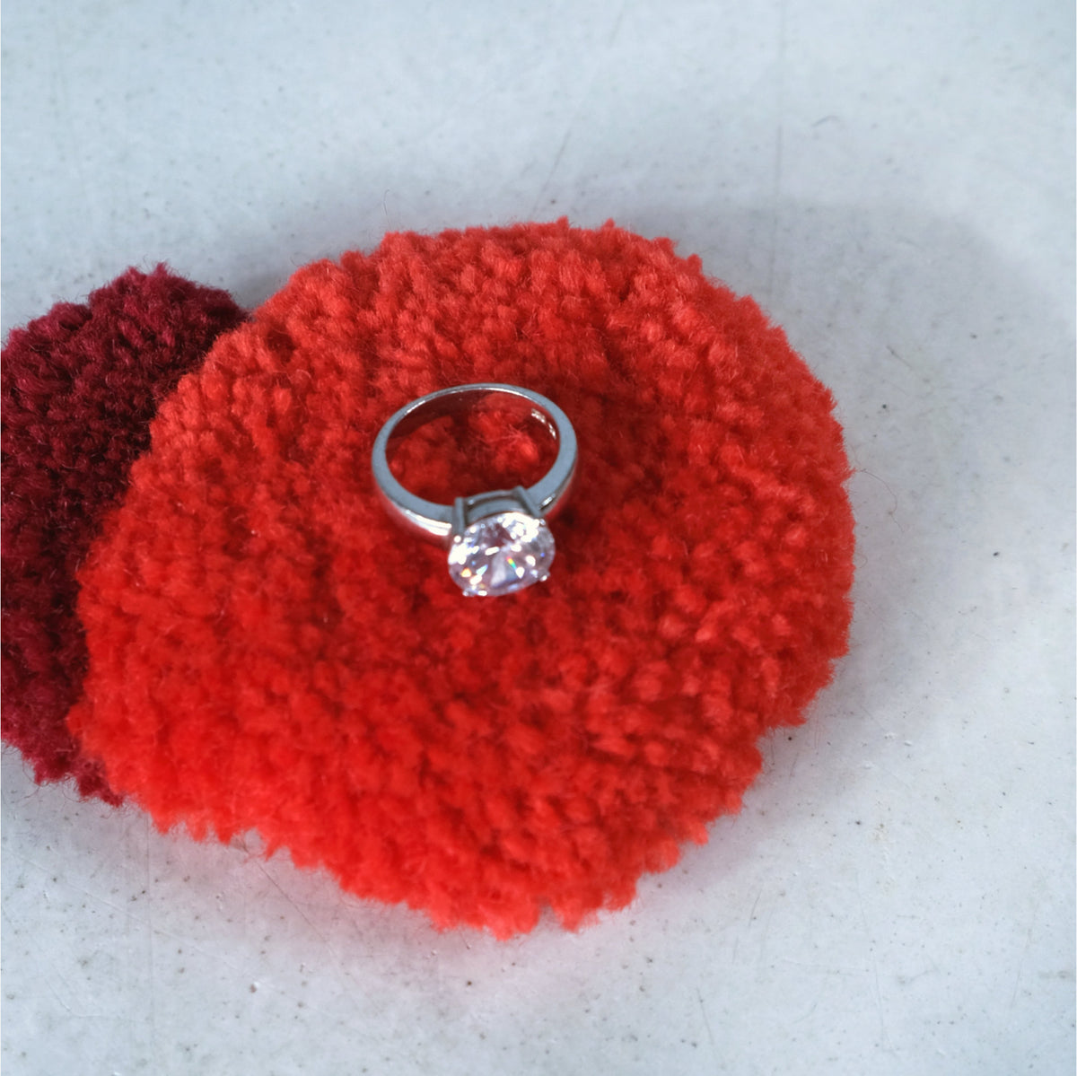 PLAY 7 Teppich Mini | Wolle Rot