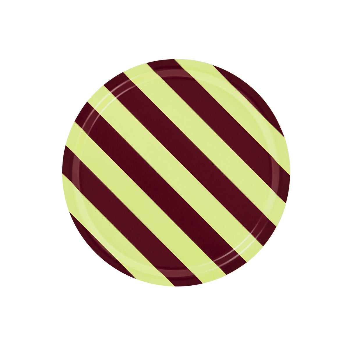 STRIPE Tableau Medium | Buche Butter Gelb + Weinrot