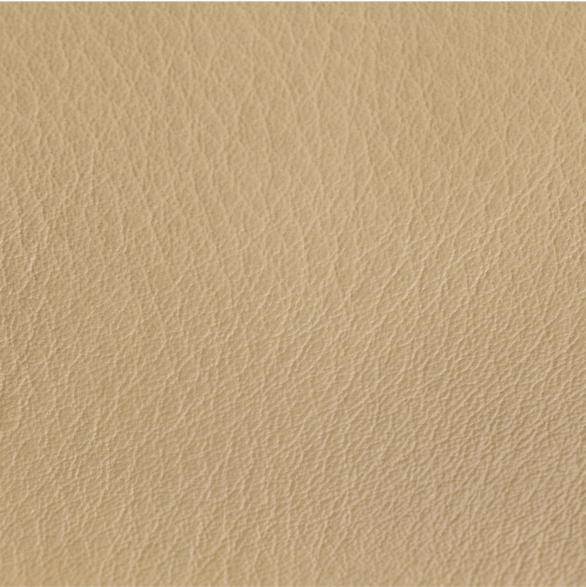 PUFFY Ottomane | Edelstahl Leder Sand