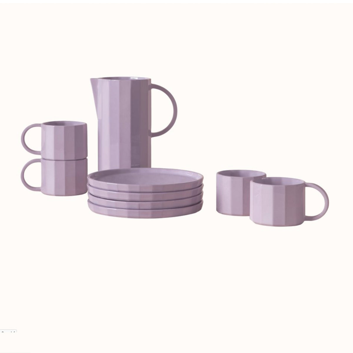 FACET Karaffe | Porzellan Lavender Lila