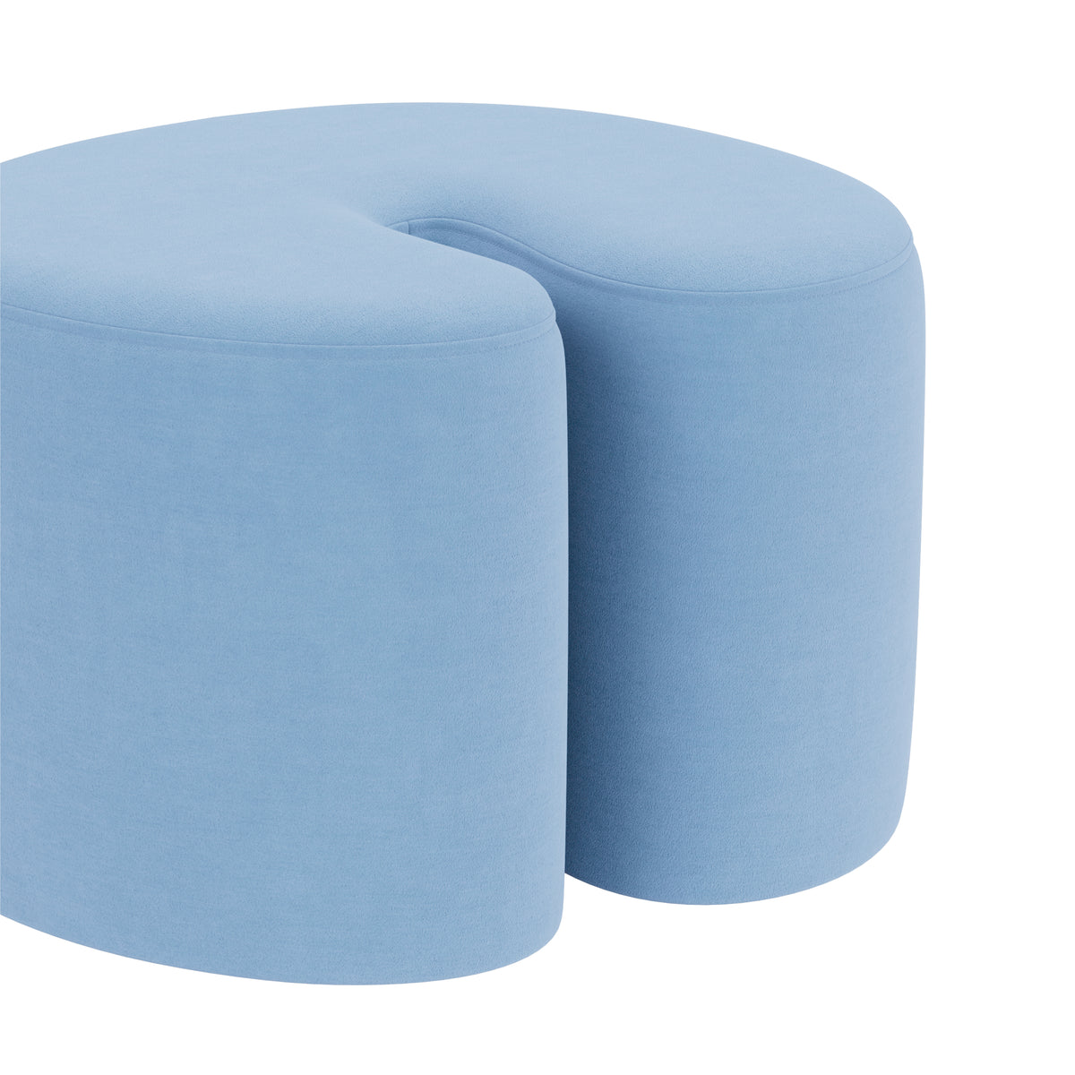 PALMA Pouf Small | Gentle Hellblau