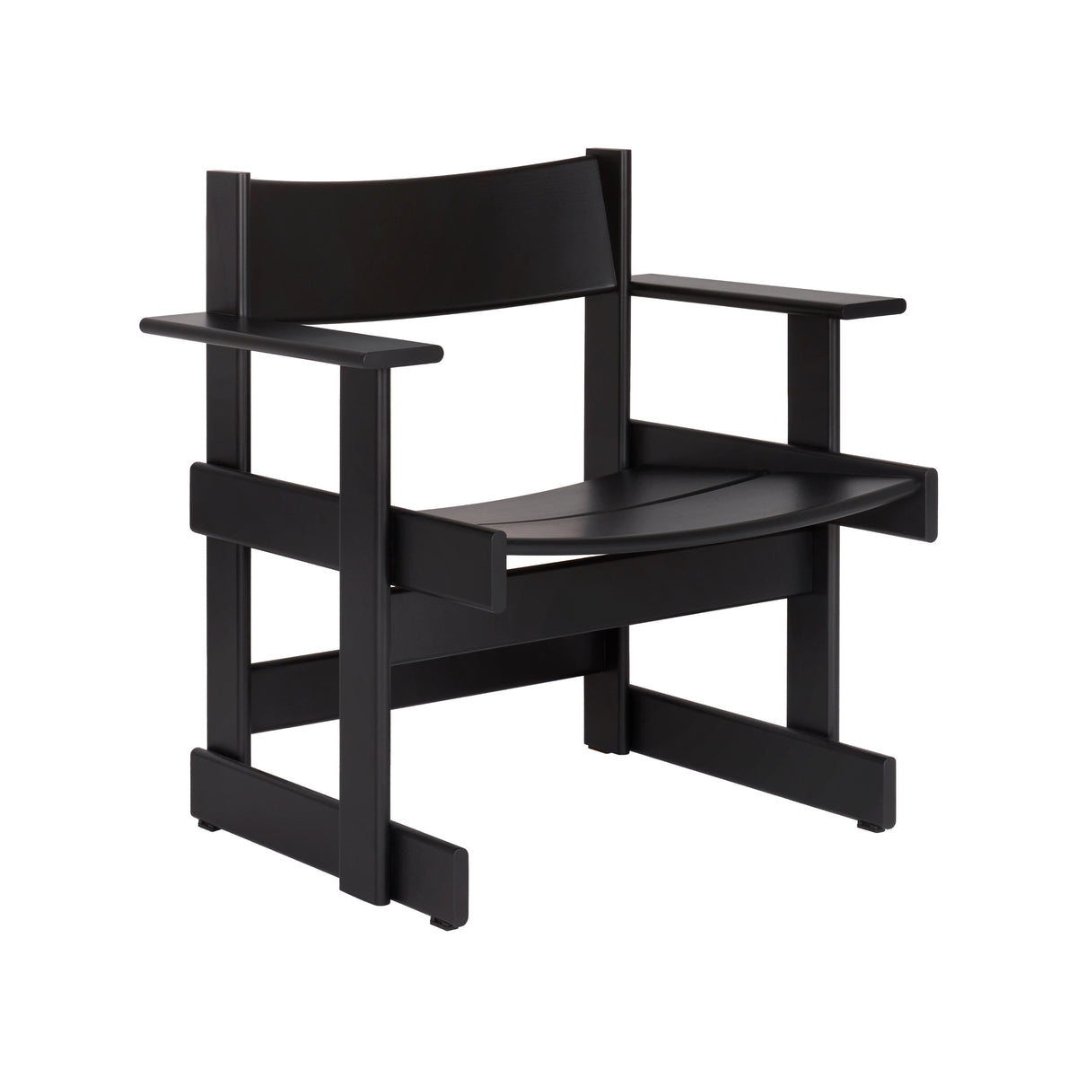 BULLNOSE Lounge Chair | Buche Schwarz