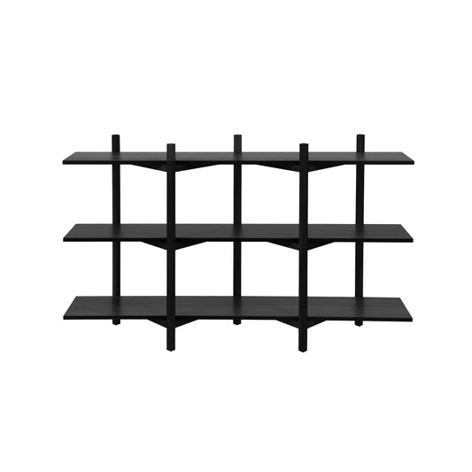 ZIG ZAG LOW Regal | Schwarz