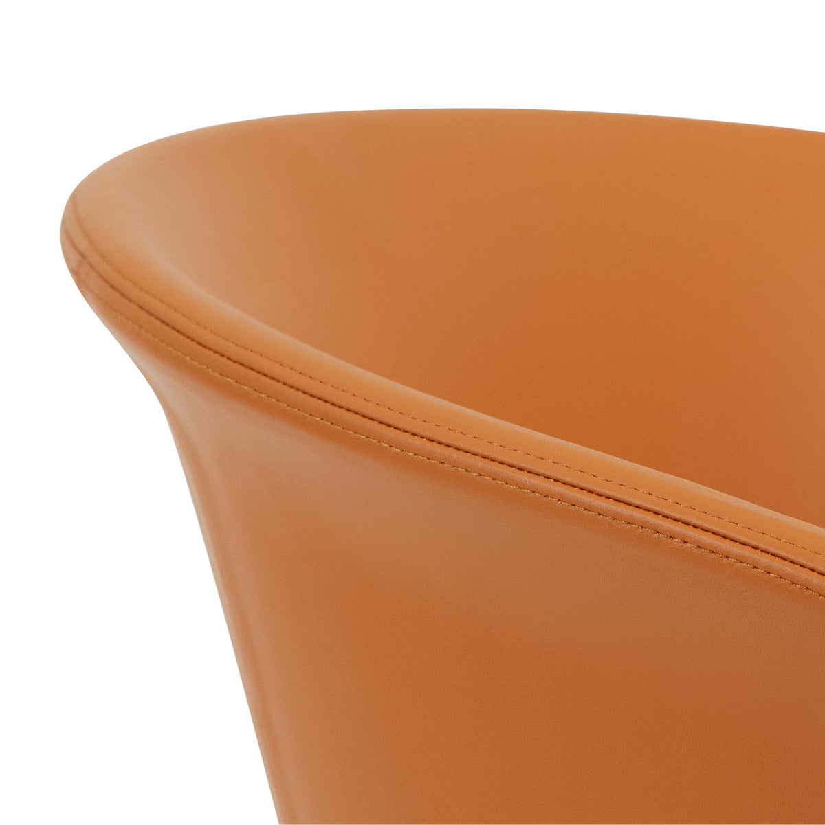 KENDO Drehstuhl | Leder Cognac