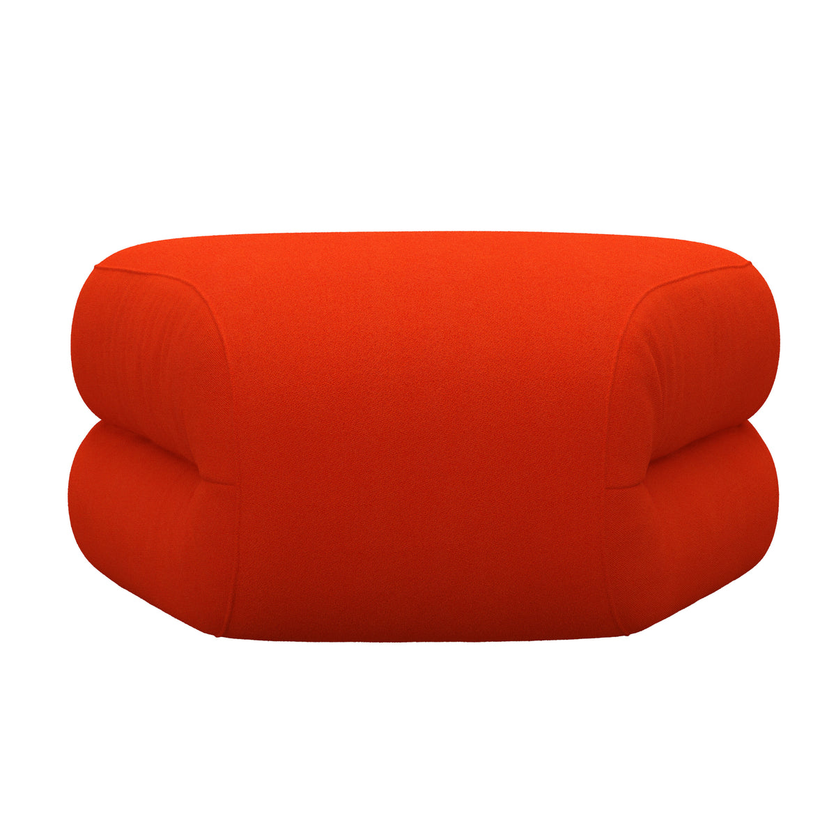 BAU Sofamodul Pouf 45° Closed | Rot