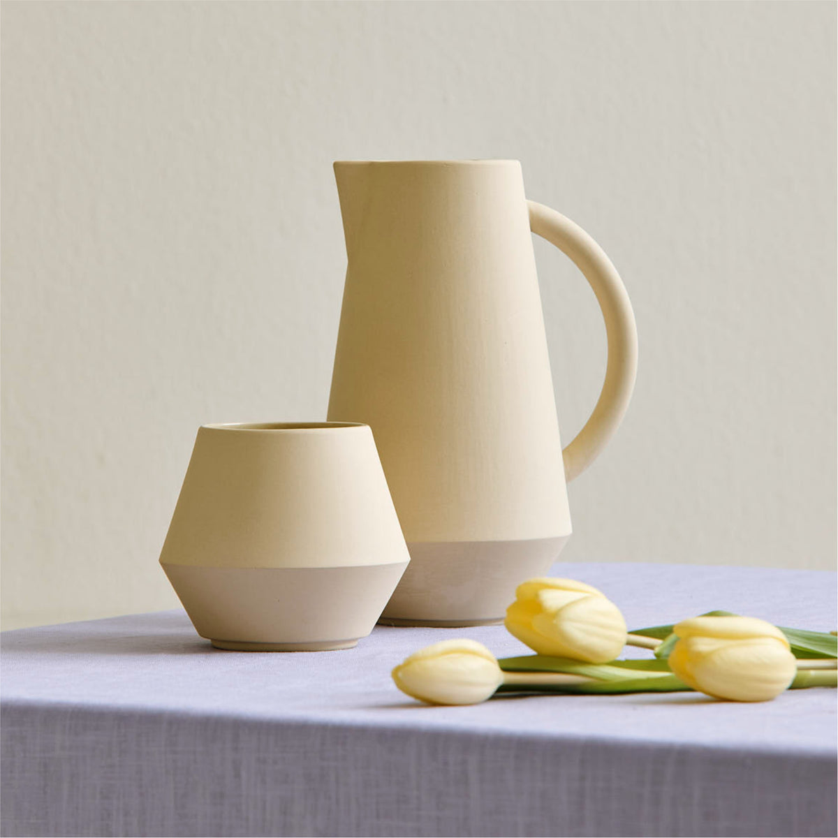 UNISON Karaffe | Keramik Gelb