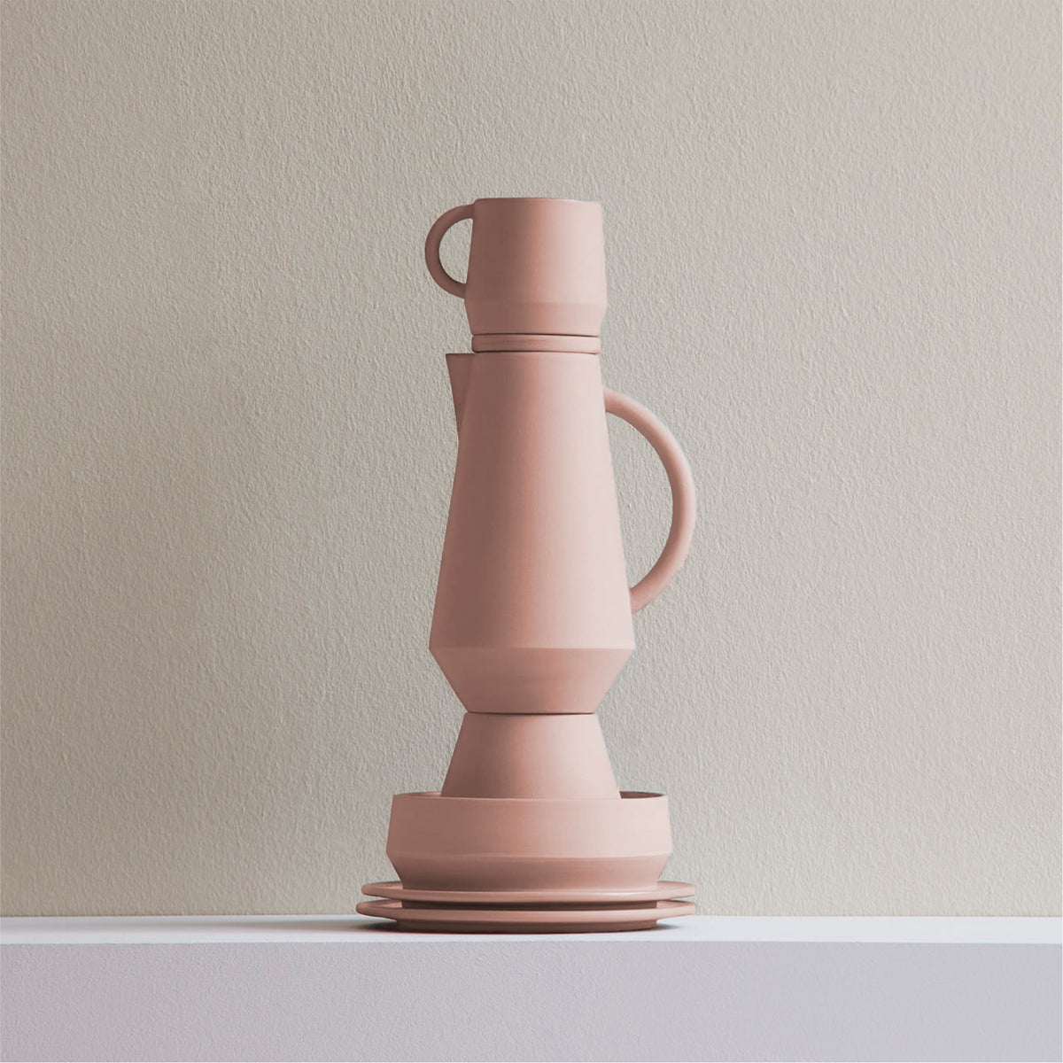 UNISON Karaffe | Keramik Rosa