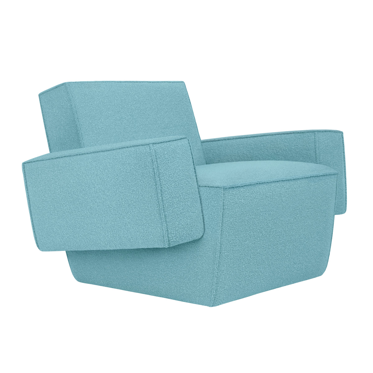 HUNK Sessel mit Armlehne | Icicle Blau