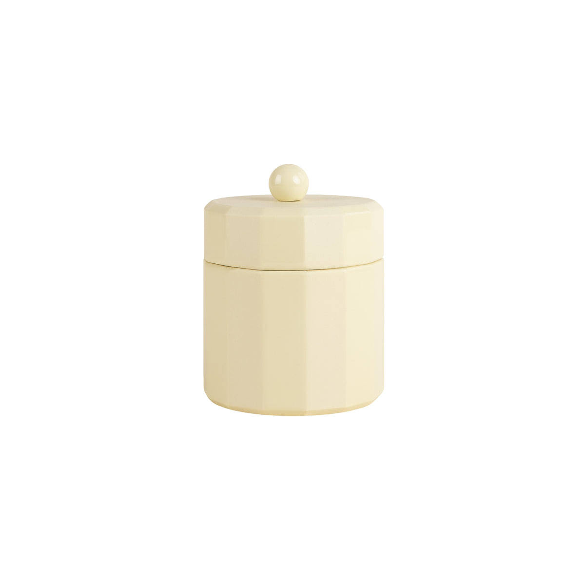 FACET Zuckerdose | Porzellan Lemon Gelb