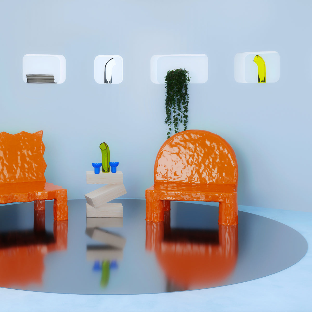EXTRA Sessel | Softsolid Orange