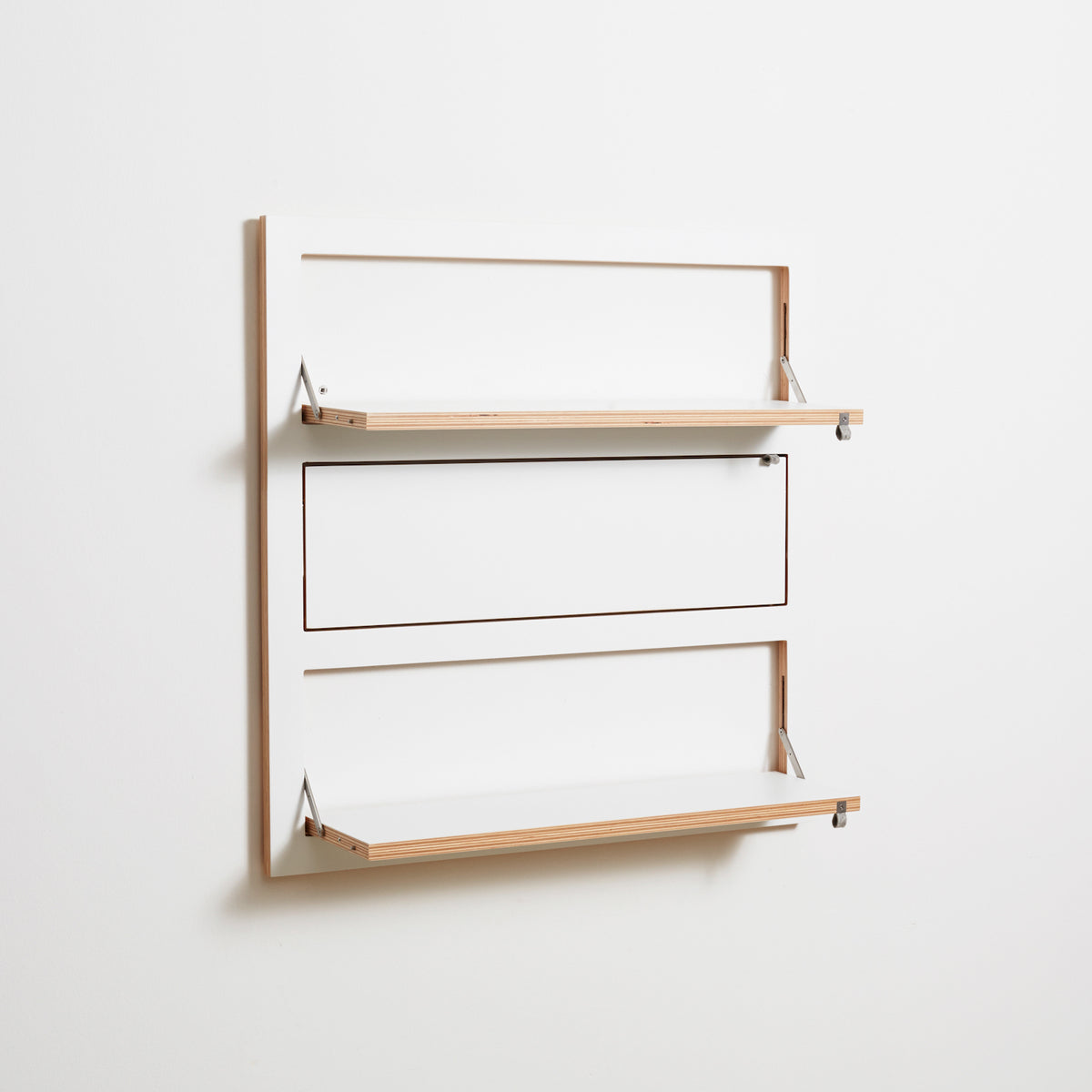 FLÄPPS Regal 80x80 Drei | Weiß