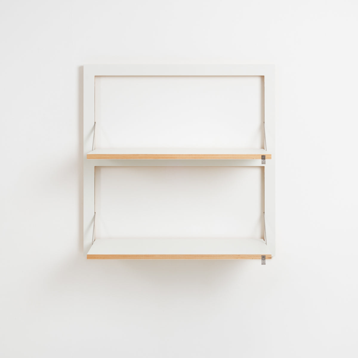 FLÄPPS Regal 80x80 Zwei | Weiß