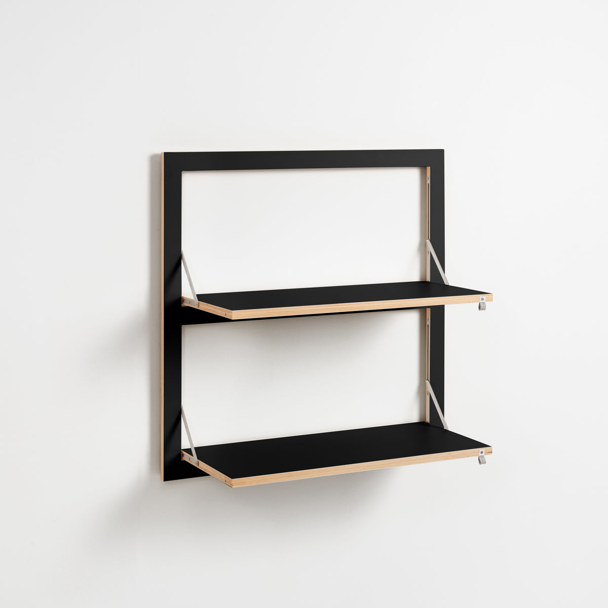 FLÄPPS Regal 80x80 Zwei | Schwarz
